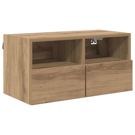 TV Veggskap 2 pcs Artisan Eik 60 x 30 x 30 cm Konstruert tre