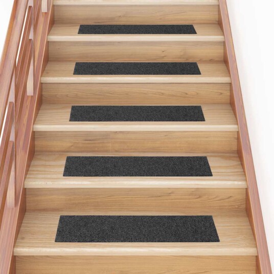 Trappematter selvklebende 30 stk antrasitt 76x20 cm rektangulær 8721288458483