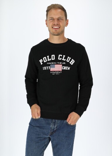 Saint Vincent Houston Crew Black M Sweatshirts