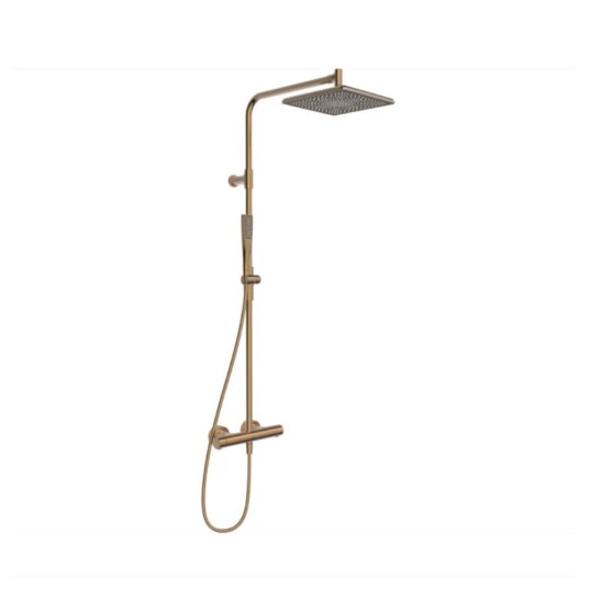 Oras Armatur Aurelia 4796 Takdusjpakke med Termostat Børstet Bronse