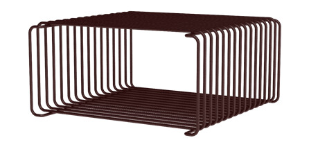Montana Panton Bokhylle i Halv Høyde med Tråd 07 – Svart Rød 17,2 cm x 34,8 cm