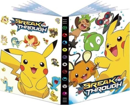 Pikachu Detektiv D Anime Samlekortperm 9 Lommer 432 Kort