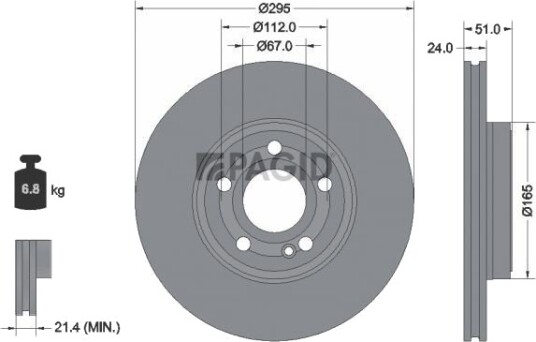 PAGID 56235NHC Bremseskive