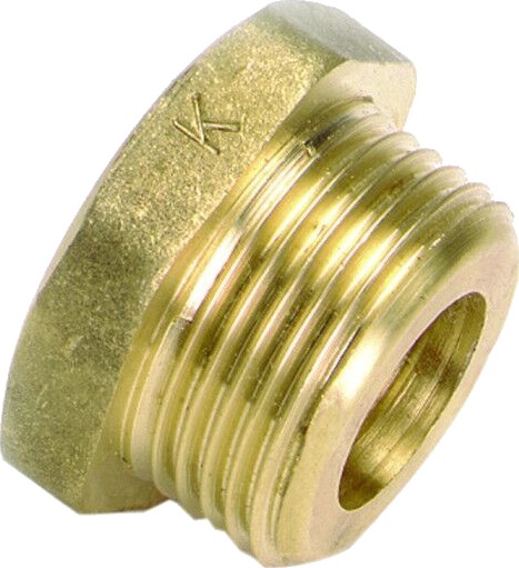Isiflo overgangsnippel G3/4" x G3/8" messing