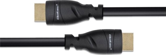 Qoltec Gold Ultra High Speed Hdmi Kabel Med Ethernet Hdmi Hann Til Hdmi Hann 5 M Svart 8 K 60 Hz 7680 X 4320 Støtte