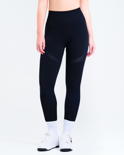 LEVITY Solar Seamless Tights Blue Navy XS