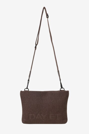 Day Et Skulerveske Day Woolen CB Pouchy Brun