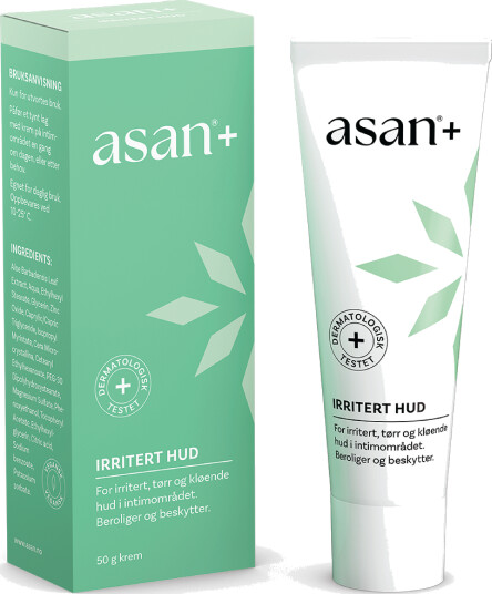 Asan+ Irritert hud Vaginalkrem 50 g Asan+ Irritert hud Vaginalkrem 50 g