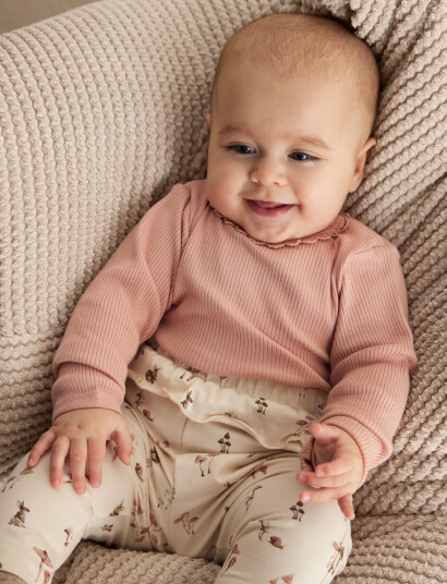 Minymo Body Ls Rib - Pink - 74 Minymo Body Ls Rib - Pink - 74