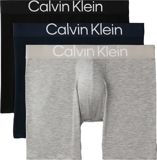 Calvin Klein Boxer Brief 3Pk BLACK GREY HEATHER DARK SAPPHIRE S Calvin Klein Boxer Brief 3Pk BLACK GREY HEATHER DARK SAPPHIRE S
