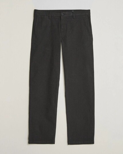 NN07 Aden Brushed Cotton Trousers Black Multi