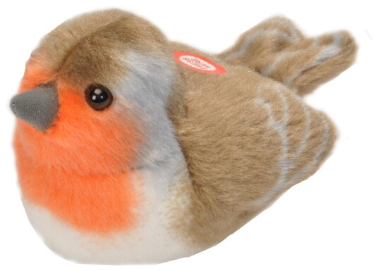 Wild Republic 19490 Kosedyr med realistiske fuglelyder   16 cm   R??dstrupe
