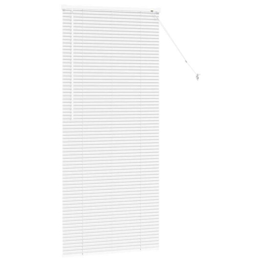Vindu Persienne med gardiner Manual Hvit Aluminium Vindu Persienne med gardiner Manual Hvit Aluminium