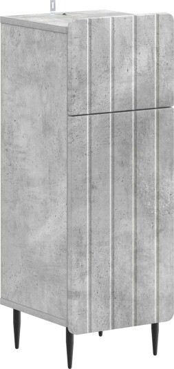 vidaXL Baderom Oppbevaringsskap ZWOLLE Betonggrå 30 x 31 x 79,5 cm
