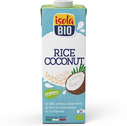 Isola Bio Rismelk med kokos Økologisk 1000 ml Isola Bio Rismelk med kokos Økologisk 1000 ml