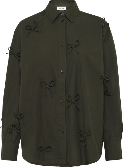 Soaked Sljoa Bow Shirt   Khaki green   S
