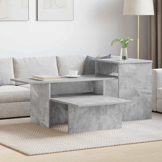 vidaXL Konsollbord Betonggrå 91,5 x 35 x 38,5 cm Konstruert tre
