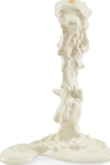 POLSPOTTEN Drip Candle Holder WHITE L11X W18X H25 cm