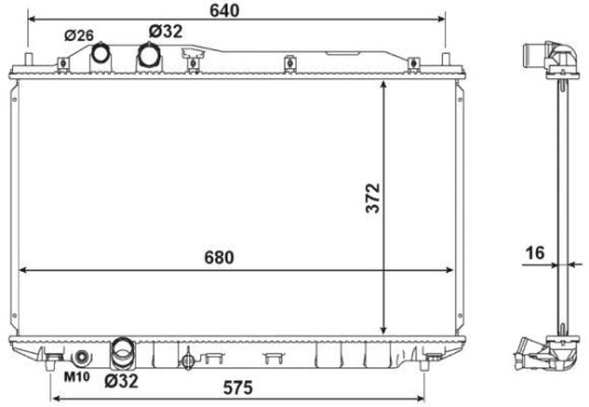 Radiator NRF 53534