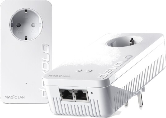 Devolo Magic 2 Powerline WiFi Startpakke 2400 Mbit/s Hvit Devolo Magic 2 Powerline WiFi Startpakke 2400 Mbit/s Hvit
