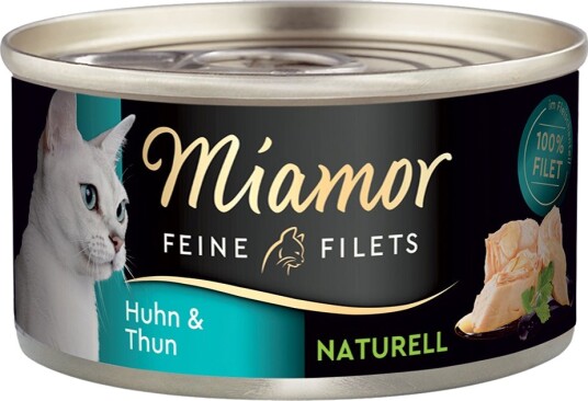Miamor Våtfôr Fine Filéter Naturelle & Tunfisk Kylling 6 X 80 G