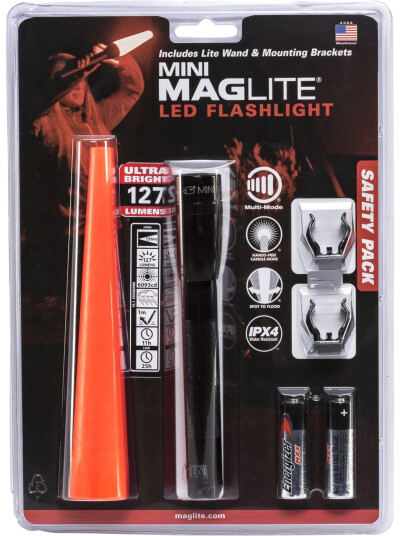 Maglite Mini LED AA lommelykt med Lite Wand - 97 lm - Svart