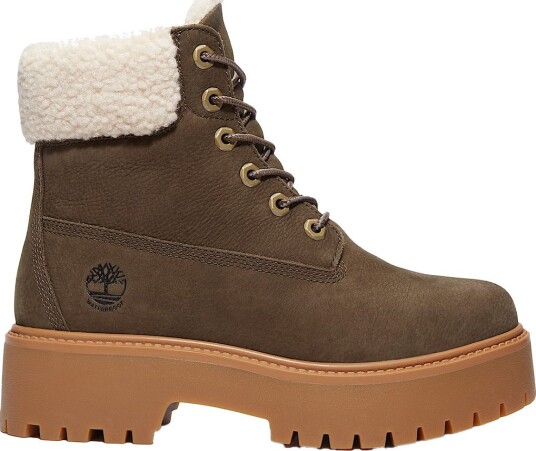Timberland Stone Street 6 Inch WaterProof Teddy Fleece Brun 38.5
