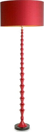 Arabella gulvlampe bordeaux red finish