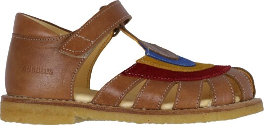 Angulus Sandaler Tan/Ed Angulus 27 Sandals Blå Brun Rød