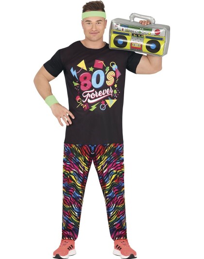 80"s Forever Kostyme til Mann L
