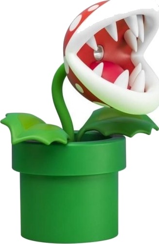 Paladone Piranha Plant Posable Lamp Bdp Grønn Rød Hvit Plast Barnerom Hjemme Kontor Barnerom Super Mario 1 Ampuller Led