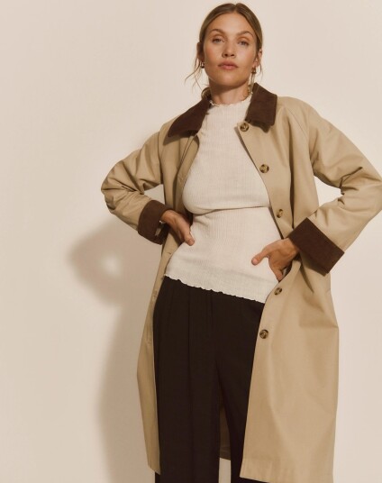 Rosemunde Rwdijon Ls Long Mac Coat Beige 44