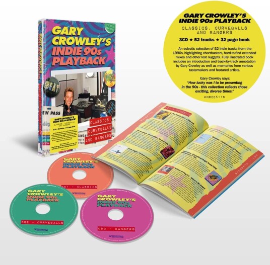 Diverse Artister Gary Crowley's Indie 90s Playback Classics, Curveballs & Bangers CD