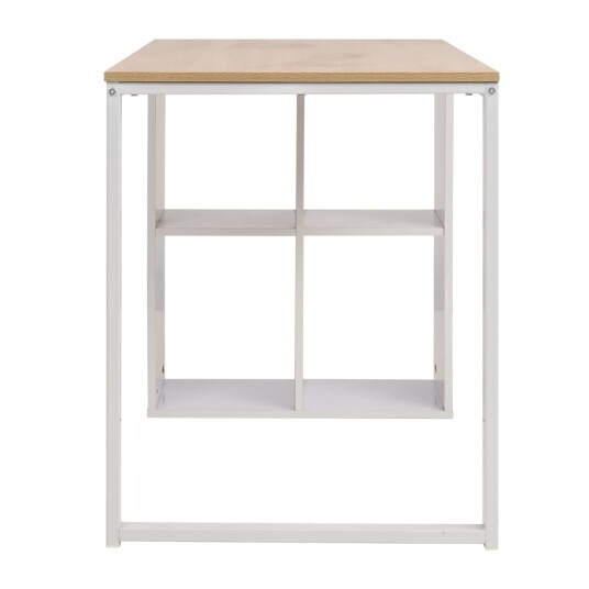 vidaXL Skrivebord 120x60x75 cm eik og hvit