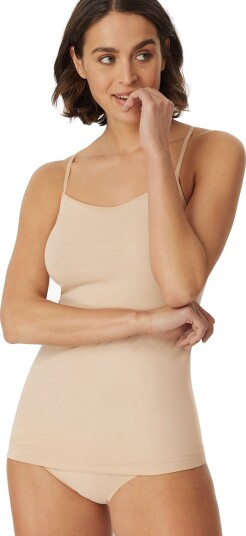 Schiesser Spaghetti Top Beige XXXL