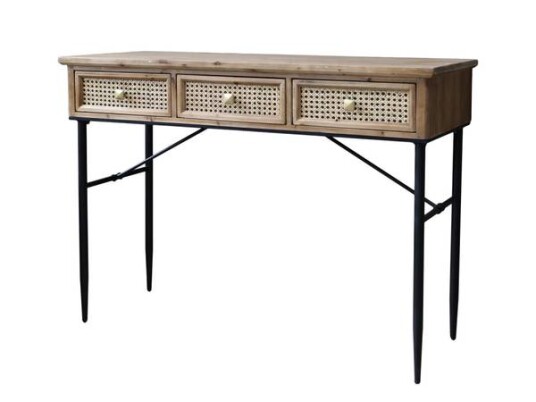 Chic Antique skrivebord med 3 skuffer 40043100