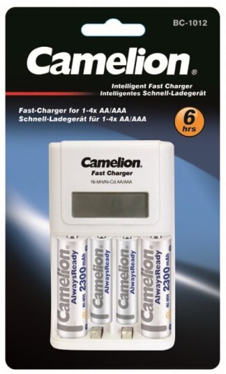 Camelion BC-1012 Batterilader med batterier Camelion BC-1012 Batterilader med batterier