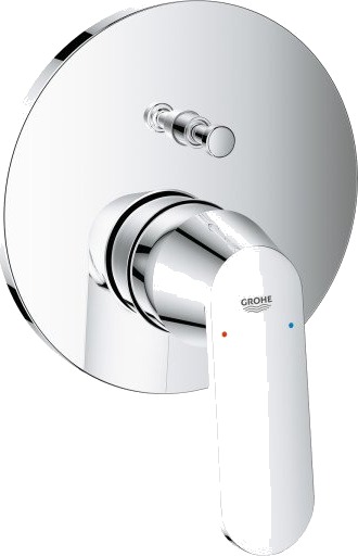 GROHE EUROSMART COSMOPOLITAN DUSJBATTERI M/2-VEIS OMSKIFTER KROM