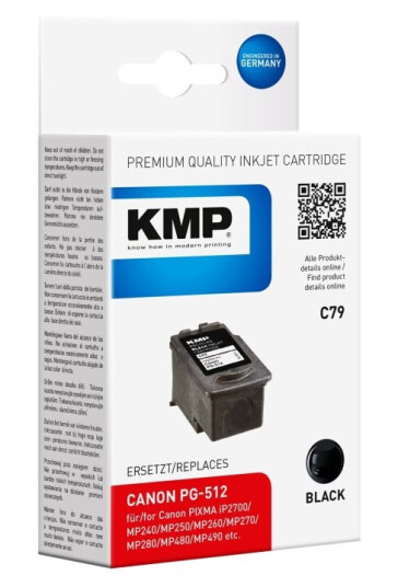 Kmp C79 - 15 Ml - Svart - Kompatibel - Blekkbeholder - For Canon Pixma Mp230 Mp252 Mp270 Mp280 Mp282 Mp495 Mp499 Mx350 Mx360 Mx410 Mx420 Kmp C79 - 15 Ml - Svart - Kompatibel - Blekkbeholder - For Canon Pixma Mp230 Mp252 Mp270 Mp280 Mp282 Mp495 Mp499 Mx350 Mx360 Mx410 Mx420