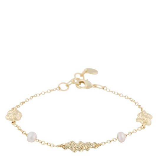 Snö Of Sweden Brittany Mix Bracelet Gold/White Onesize Snö Of Sweden Brittany Mix Bracelet Gold/White Onesize