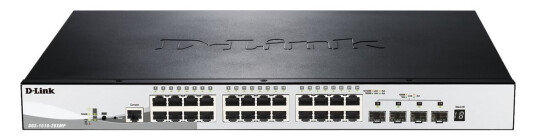 D-Link Smartpro Dgs-1510-28Xmp - Switch - L3 - Styrt - 24 X 10/100/1000 (Poe+) + 4 X 10 Gigabit Sfp+ - Stasjonær, Rackmonterbar - Poe+ (370 W)
