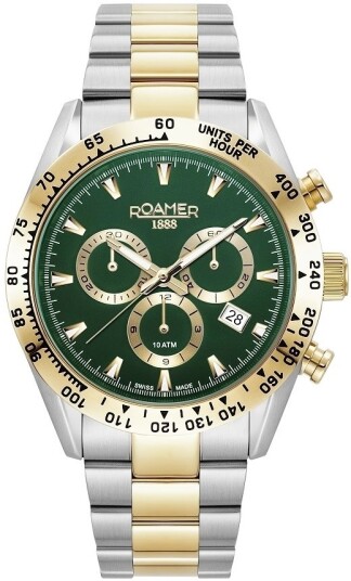 Roamer Monza Herreklokke 850837 47 75 20 Monza 100 Grønn/Stål Ø42 Roamer Monza Herreklokke 850837 47 75 20 Monza 100 Grønn/Stål Ø42