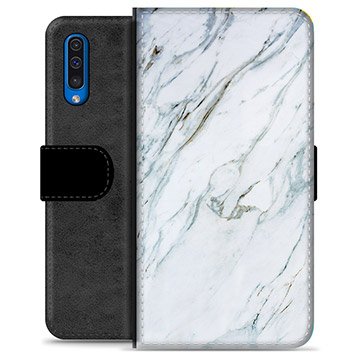 Samsung Galaxy A50 Premium Lommebok-deksel Marmor