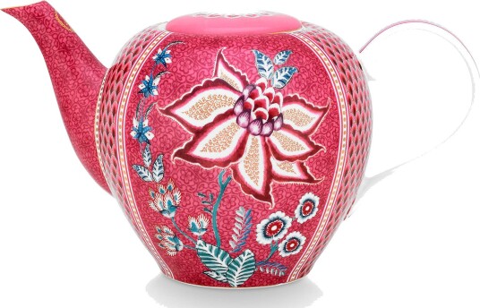 PIP Studio Flower Festival tekanne 1,6 liter, rosa PIP Studio Flower Festival tekanne 1,6 liter, rosa