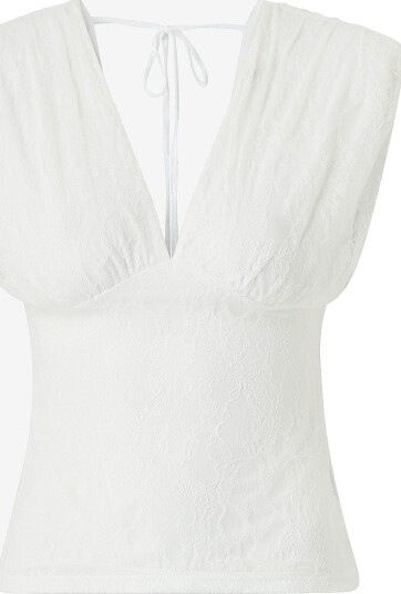 Gina Tricot Topp Lace Top Hvit