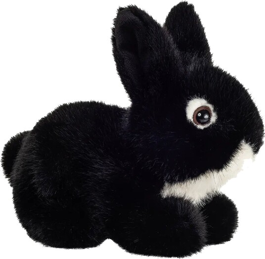 Teddy Hermann Lying Rabbit Black 17 cm Black One Size Teddy Hermann Lying Rabbit Black 17 cm Black One Size
