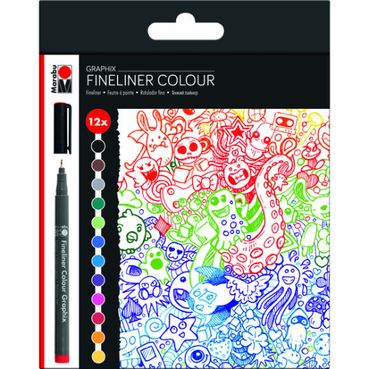 Filtpenn Marabu Graphix 12 stk