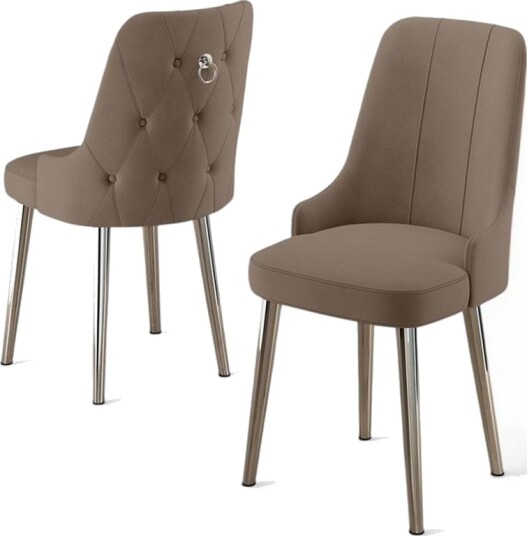 Spisestol Jebi Cappuccino / Krom - Cappuccino / Krom