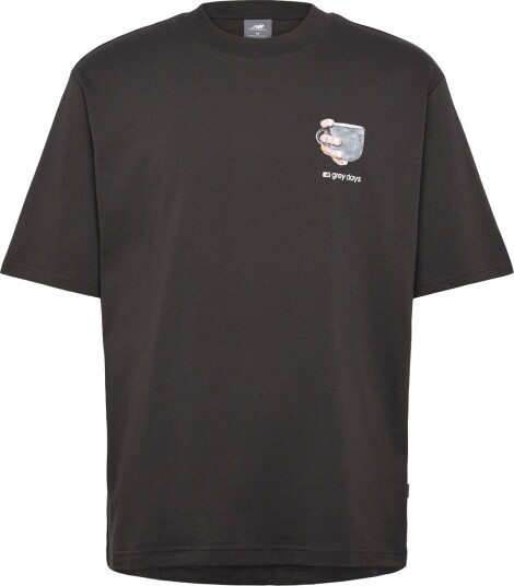 New Balance Grey Days Coffee Oversized T Shirt Grey XS New Balance Grey Days Coffee Oversized T Shirt Grey XS