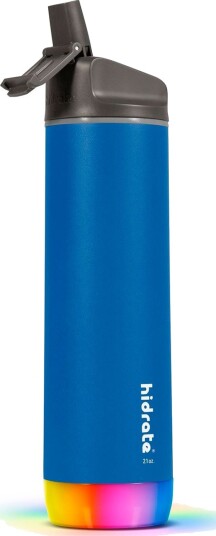 HidrateSpark Pro 21 Straw Smart Drikkeflaske med LED (620ml) Deep Blå